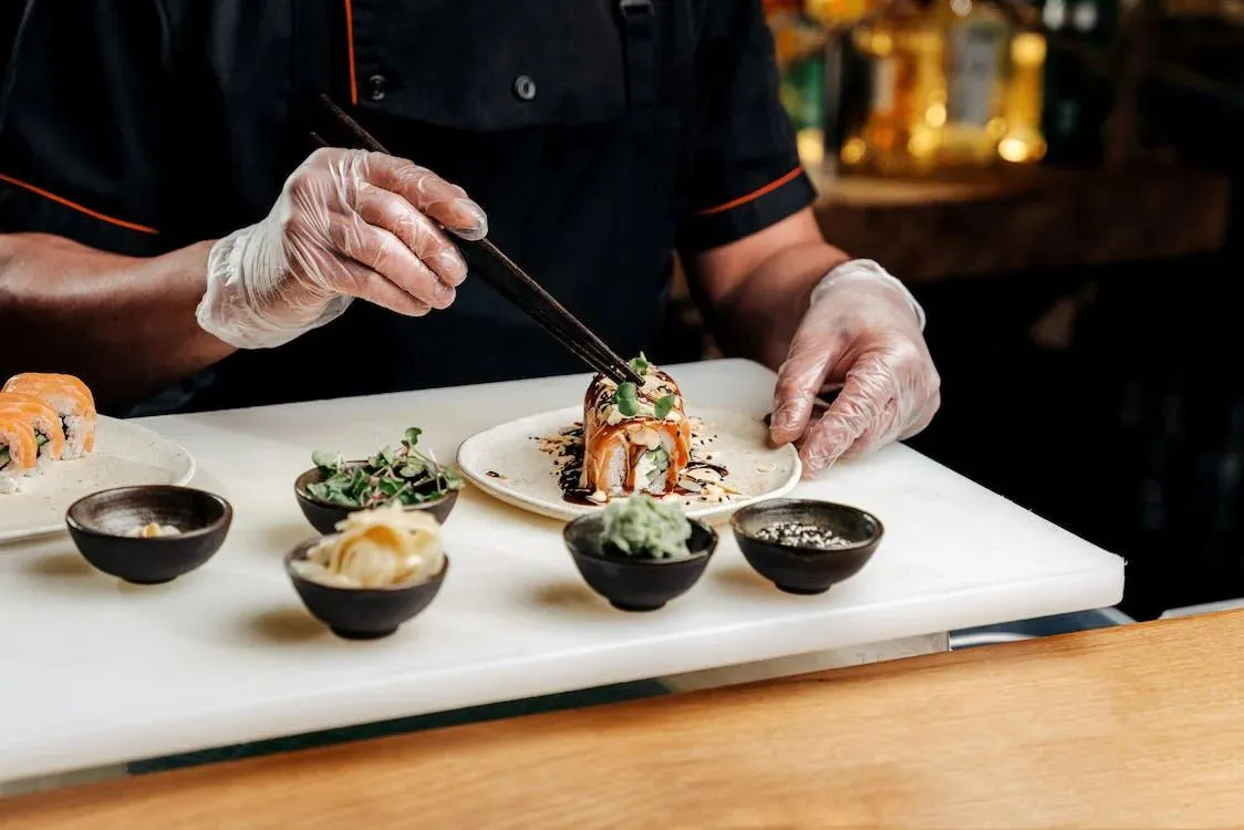 Gourmet Sushi Plating at Chopstick Ramen And Sushi, a Asian Fusion Restaurant in New Windsor